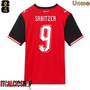 Austria Marcel Sabitzer #9 Prima Maglia Mondiali 2026 Manica Corta